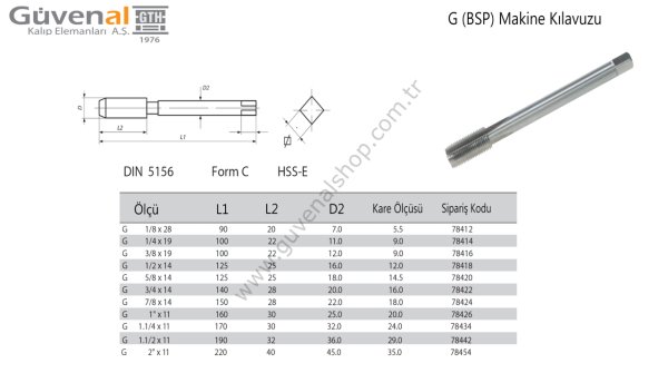 G (BSP) Makine Kılavuzu