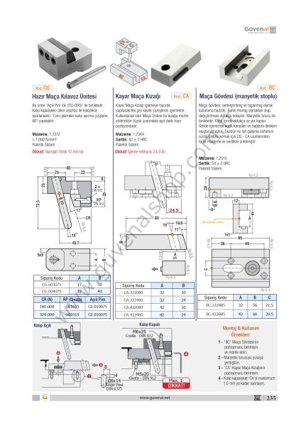 CG Hazır Maça Kılavuz Ünitesi (Pim Dahil)