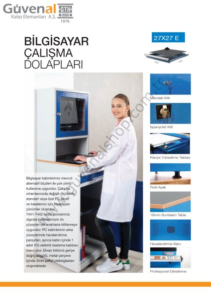 7435 - Bilgisayar Çalışma Dolabı