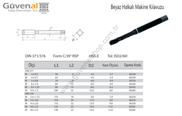 Beyaz Halkalı Makine Kılavuzu