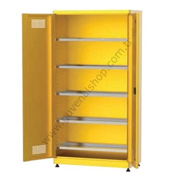7455 - 5 Raflı Kimyasal Madde Saklama Dolabı