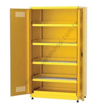 7470 - 4 Izgara Raflı Kimyasal Madde Saklama Dolabı