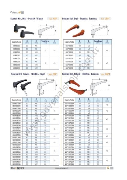 GSP Sustalı Kol, Erkek - Plastik / Siyah