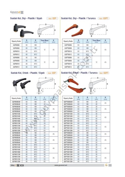 GSP Sustalı Kol, Erkek - Plastik / Siyah
