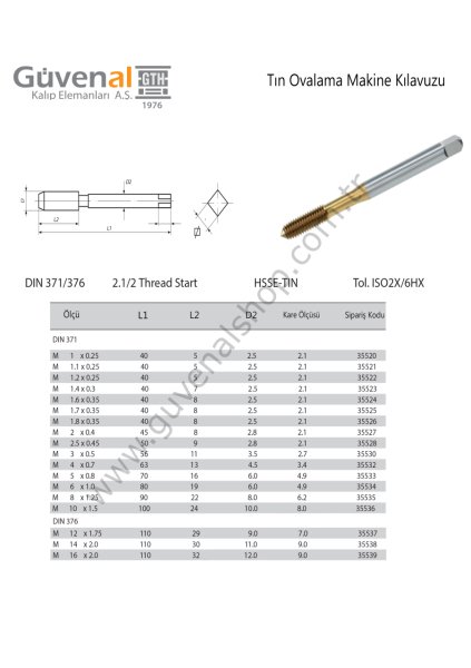 Tın Ovalama Makine Kılavuzu