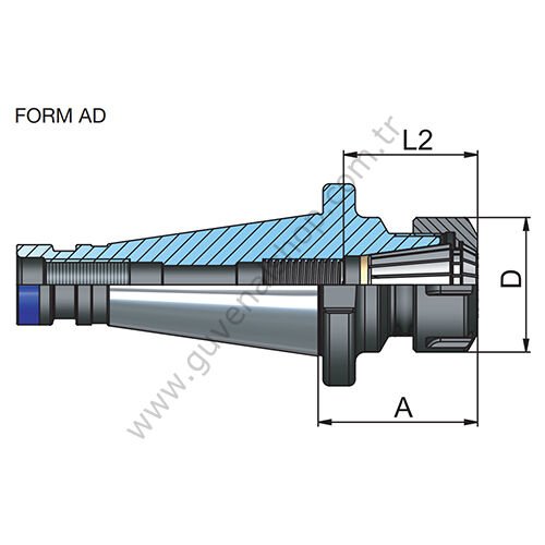 ISO 50 Pens Başlığı DIN 6499 ER Tipi