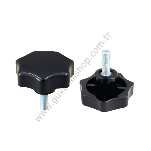 GKE Cıvatalı Tutamak - Bakalit / Siyah