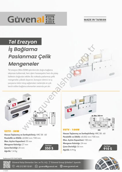 VSTV100W Tel Erezyon İş Bağlama