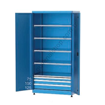 6215 - 3 Çekmeceli ve Raflı Takım Dolabı