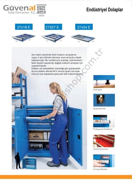 6250 - 5 Hareketli Raflı Malzeme Dolabı