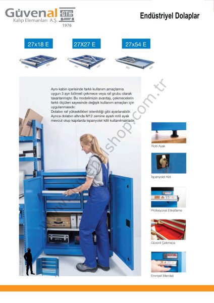 6250 - 5 Hareketli Raflı Malzeme Dolabı