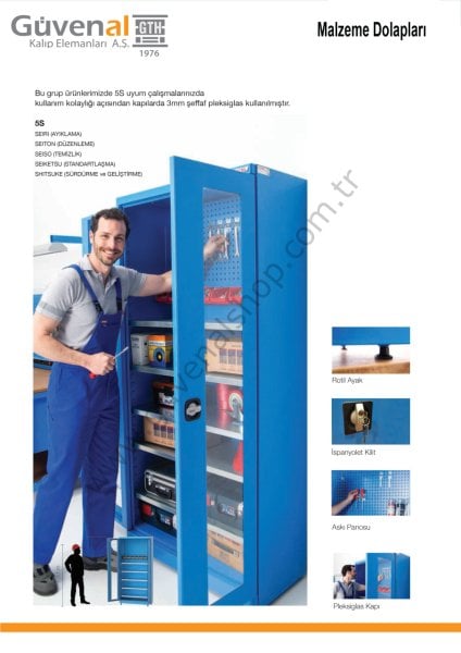 6225 - 7 Raflı Malzeme Dolabı