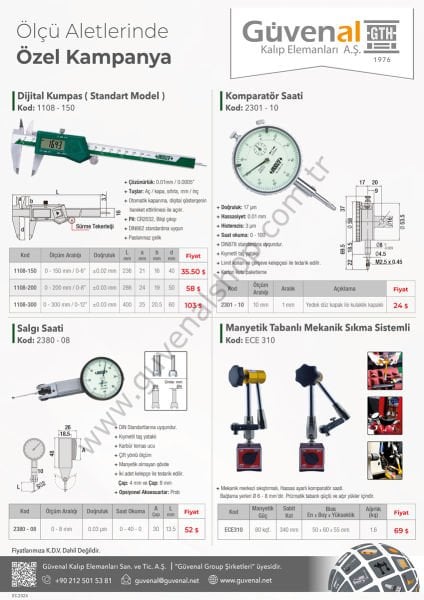2380-08 Salgı Komparatör Saati