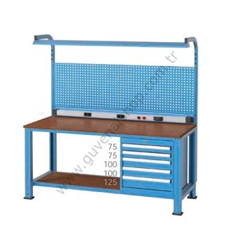 3655 - Aydınlatmalı Kompakt Çalışma Tezgahı