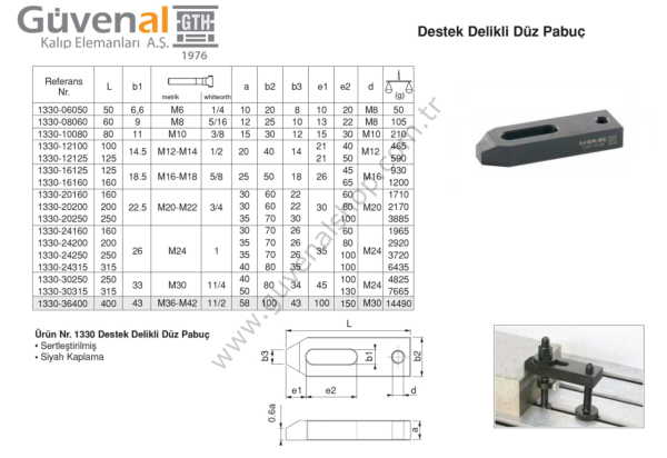 1330 Destek Delikli Düz Pabuç