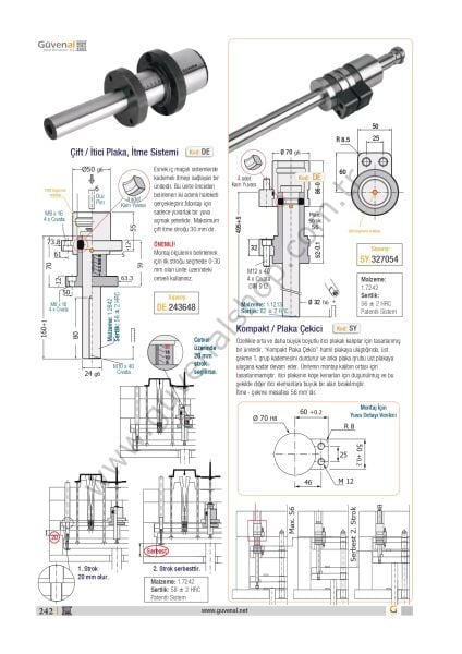 DE Çift İtici Plaka İtme Sistemi