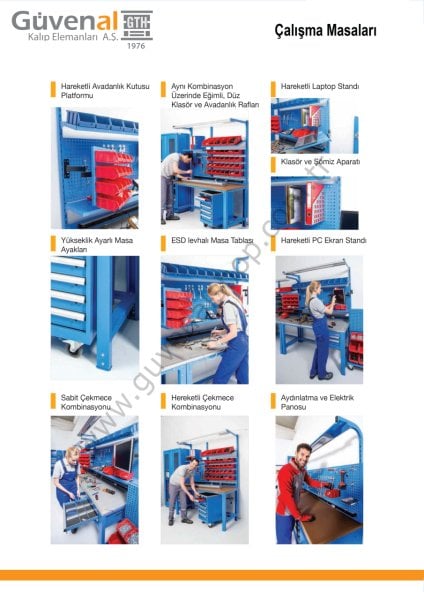 3805 - 3 Dolaplı 9 Çekmeceli Altıgen Masa