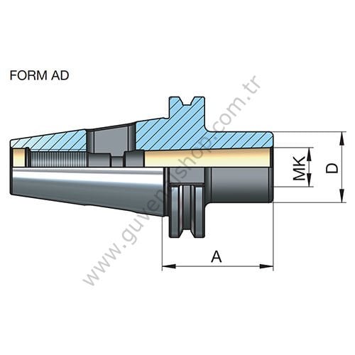 SK 50 Mors Adaptörü DIN 6383
