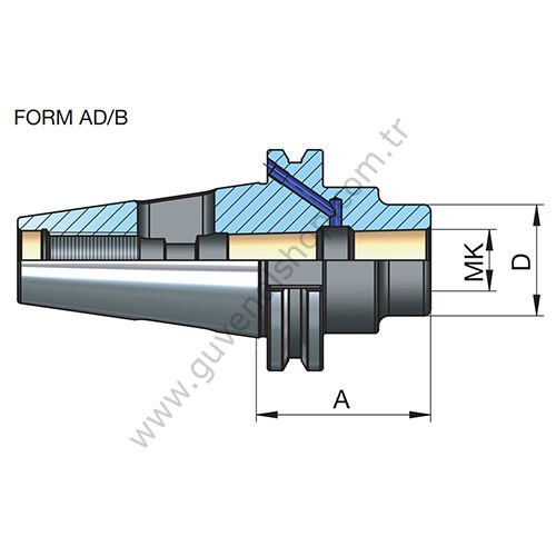 SK 50 Mors Adaptörü DIN 6383