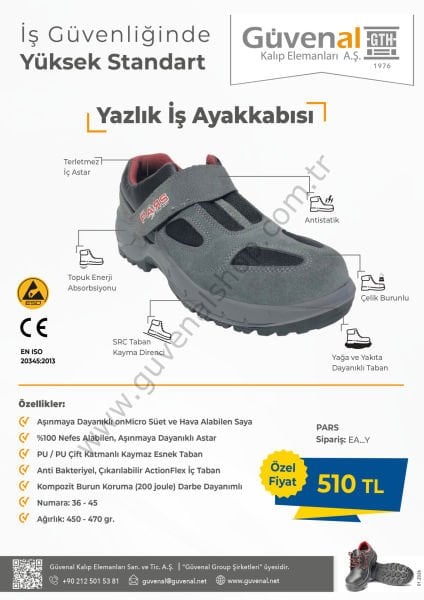 Yazlık İş Ayakkabısı (Pars)